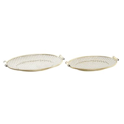 Bordsdekoration DKD Home Decor Gyllene Metall Arab (53 x 35 x 7 cm) (2 pcs) (2 antal)