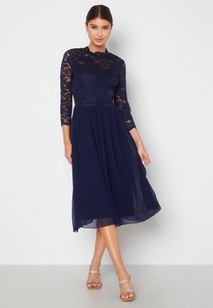 Bubbleroom Occasion Jolie Lace Dress Navy 44