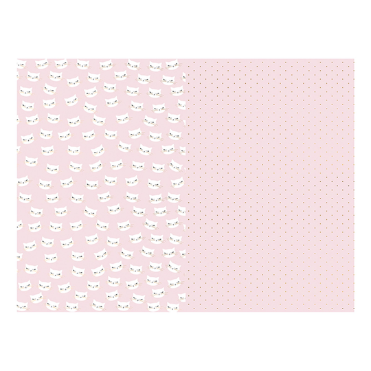 Presentpapper Katter Pastellrosa - 2-pack