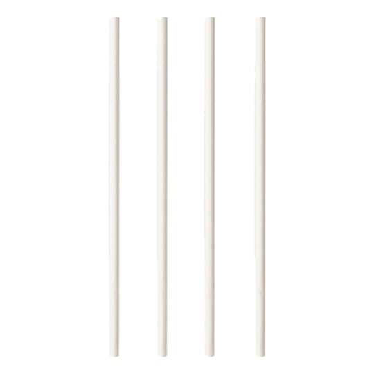 Papperssugrör Vita - 100-pack