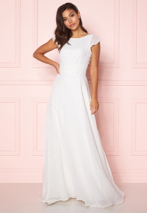 Chiara Forthi Rosanne pearl gown White 44
