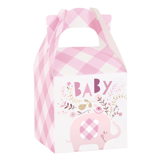 Pappersboxar Baby Elefant Rosa