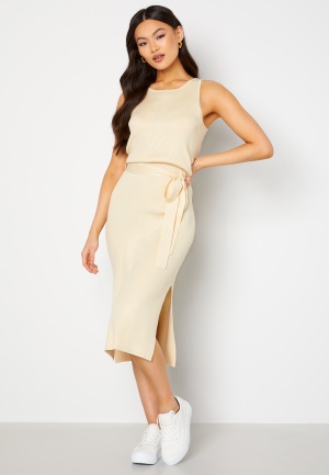 BUBBLEROOM Maxine knitted dress Cream S