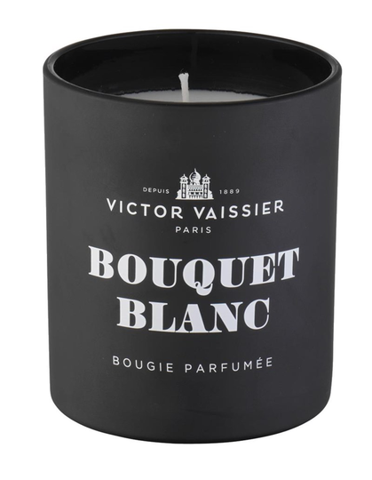 Bouquet blanc scented candle svart 9x9x10 cm g