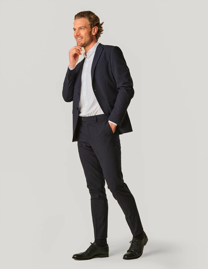 Essential Suit Navy Pinstripe