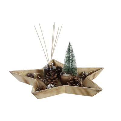 Bordsdekoration DKD Home Decor Glas Trä MDF (41 x 40 x 27 cm)