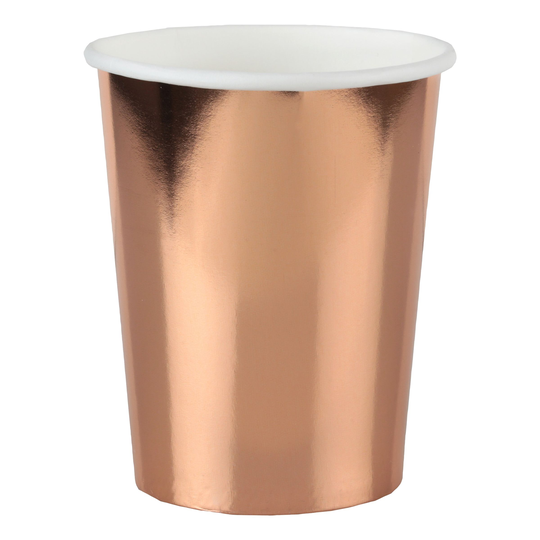 Pappersmuggar Roséguld Metallic - 10-pack