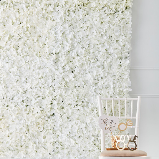 Blomstervägg - Gold wedding