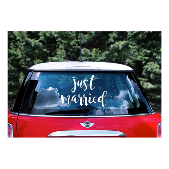 Bildekal Just Married