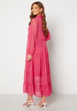 Happy Holly Elsie Maxi Dress Cerise 48/50