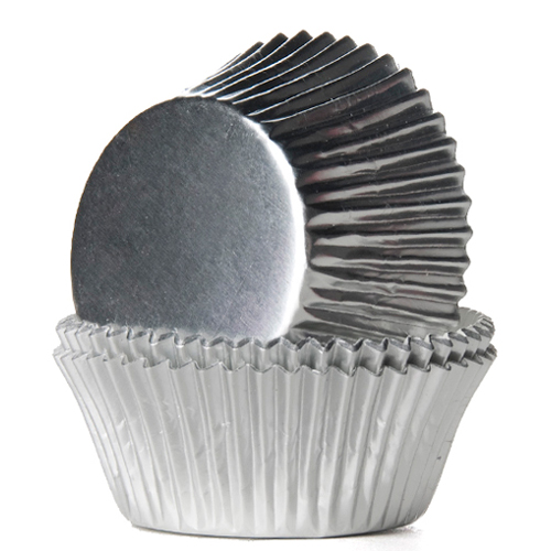 Muffinsformar - Folie - Silver