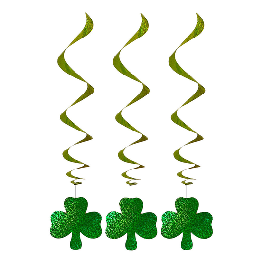 Swirls St Patrick´s Day Hängande Dekorationer - 3-pack