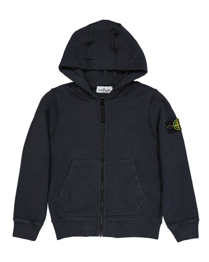 Hoodie full zip antracite