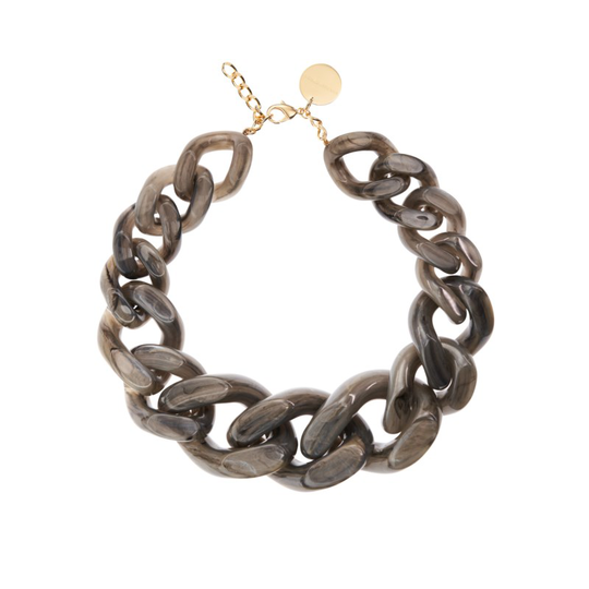 Halsband xl great grey marble