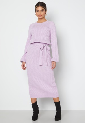 BUBBLEROOM Amira knitted dress Lavender XS