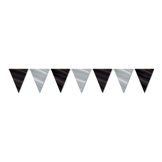 Flaggirlang Svart/Silver
