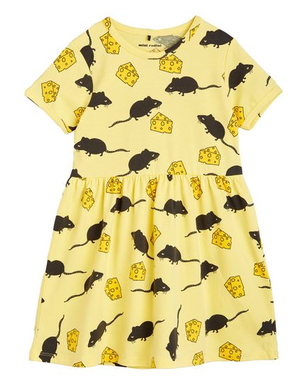 Klänning mouse yellow