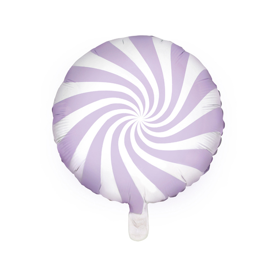 Folieballong - Swirl - Ljuslila
