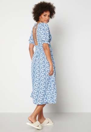 Y.A.S Susla 2/4 Ankle Dress Eggnog Flower XL
