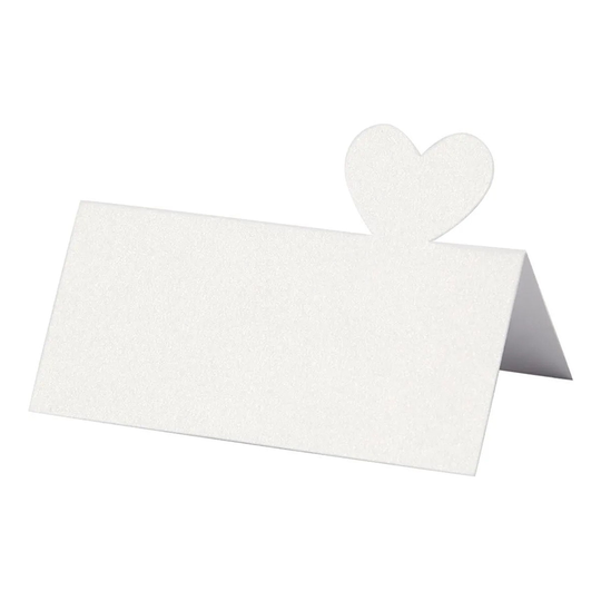 Placeringskort Heart - 20-pack