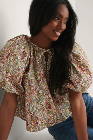 NA-KD Boho Ekologisk bomullstopp - Multicolor