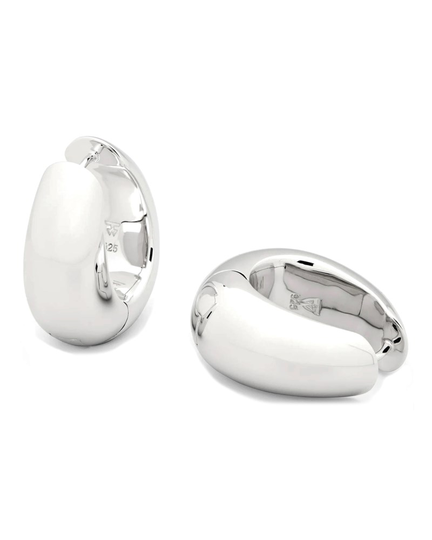 Örhängen ice hoop large silver
