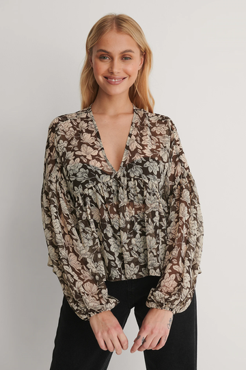 NA-KD Boho Blus - Multicolor