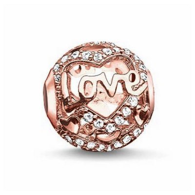 Dampärlor Thomas Sabo K017 (1,4 cm) (1,4 cm) (Färg: Silvrig)