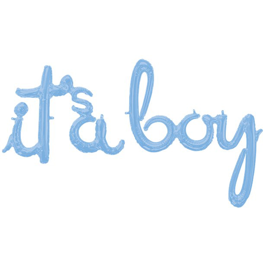 Folieballong - It's a boy - Pastellblå