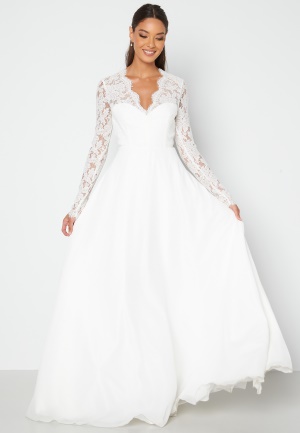 Bubbleroom Occasion Kate lace gown White 46