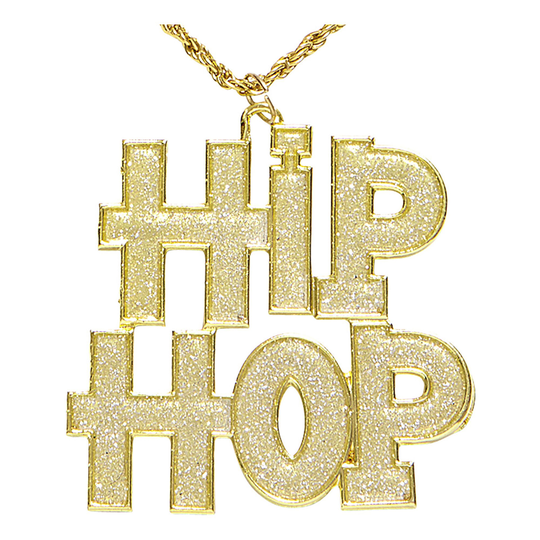 Hip Hop Halsband Guld - One size