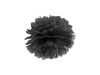 Pom Pom - Svart (Storlek: 25 cm)