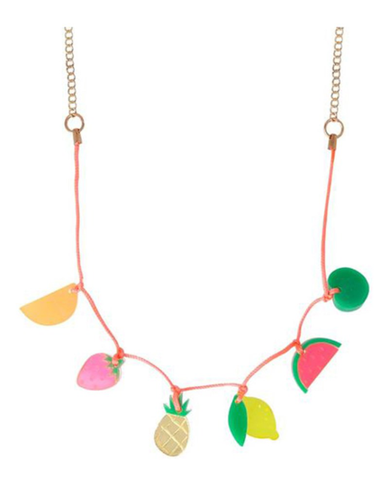 Halsband fruit charm multi