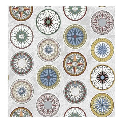 Bordsduk Things Home Trade Compasvint 140 cm x 25 m bomull och polyester