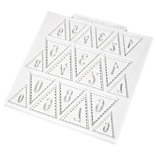 Silikonform - Katy Sue - Siffror/Vimpel
