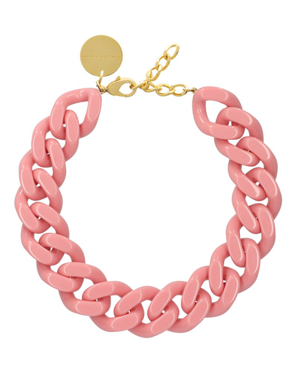 Halsband big flat chain rose