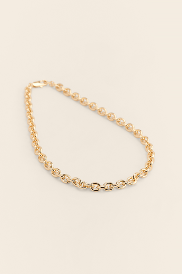 NA-KD Accessories Återvunnet halsband med rund kedja - Gold