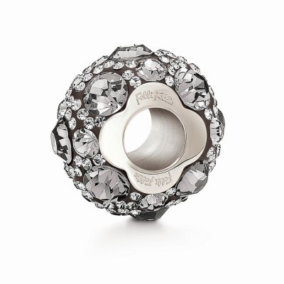Dampärlor Folli Follie 3P13F018A Grå (1 cm)