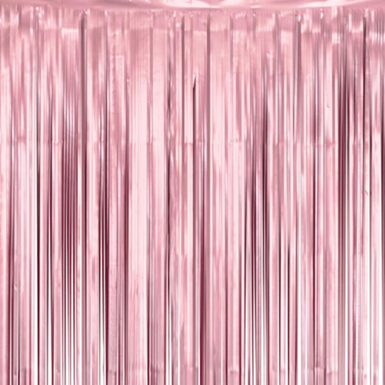 Glitterdraperi Matt Rosa