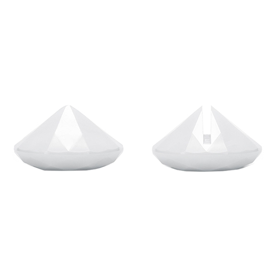 Placeringskortshållare Diamant 10-pack - Vit