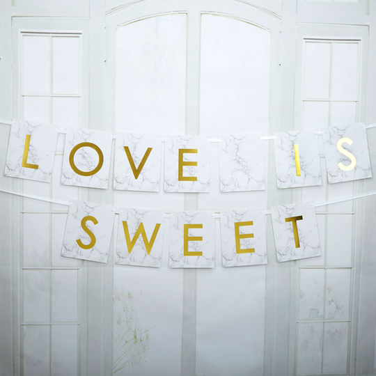 Vimpel - Love is sweet - Scripted Marble