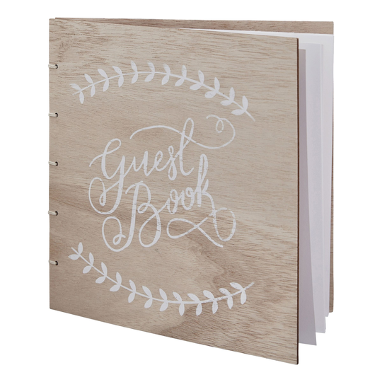 Gästbok i Trä Guest Book