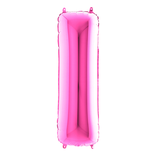 Bokstavsballong Rosa - Bokstav I