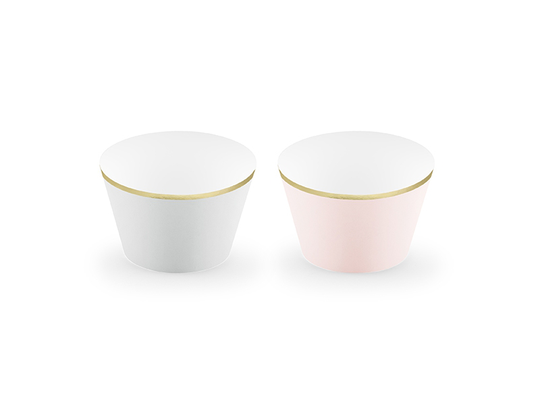 Cupcake Wrappers - Elegant Bliss - Guldkant