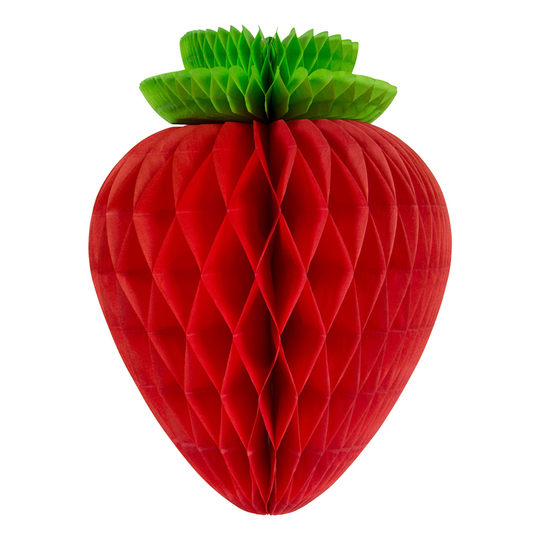 Jordgubbe Honeycomb Takdekoration
