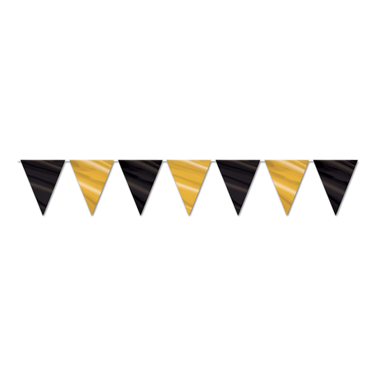 Flaggirlang Svart/Guld