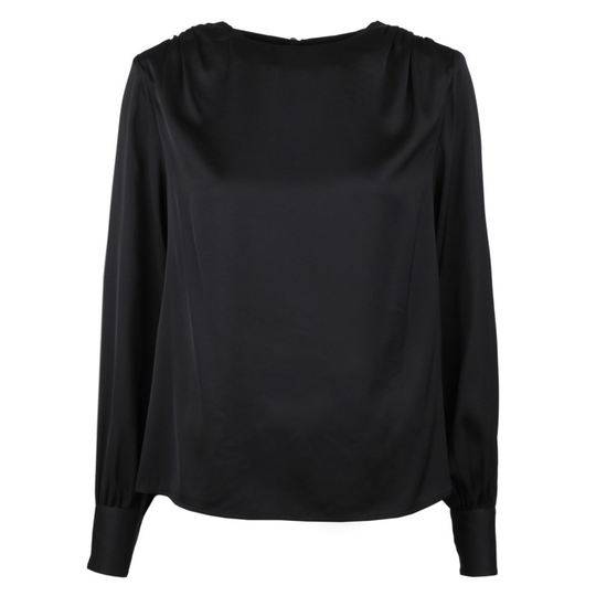 Claire sidenblus svart