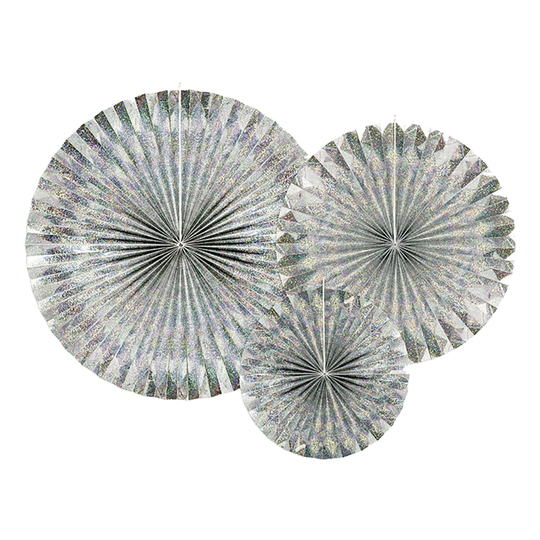 Pappersfjädrar Holografiska - 3-pack
