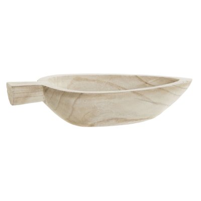 Bordsdekoration DKD Home Decor S3017372 Blad Brun Paulowniaträ Löv av en växt (38.7 x 18.5 x 8 cm) (38 cm) (38 x 18 cm)