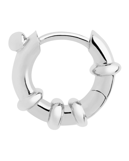 Örhänge spring huggie silver